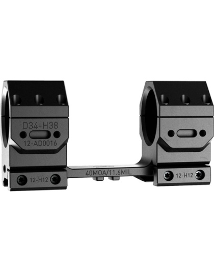 Audere Scope Mount Adversus 34 mm High 40MOA Black
