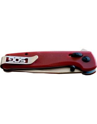 SOG Knife Terminus Xr G10 Pln Edge 2.95" Blade Crimson