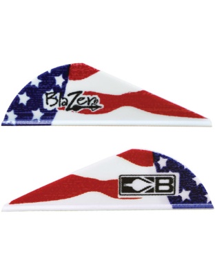 Bohning Blazer Vanes True Color 2" American Flag 36-Pack