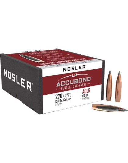 Nosler Bullets 270 Caliber.277 150 Grain Accubond Long Rifle 100 Count