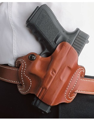 Desantis Mini Slide Leather for Glock 20/21 Tn Right-Hand Outside-the-Waistband Holster