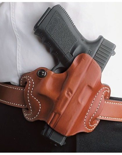 Desantis Mini Slide Leather for Glock 20/21 Tn Right-Hand Outside-the-Waistband Holster