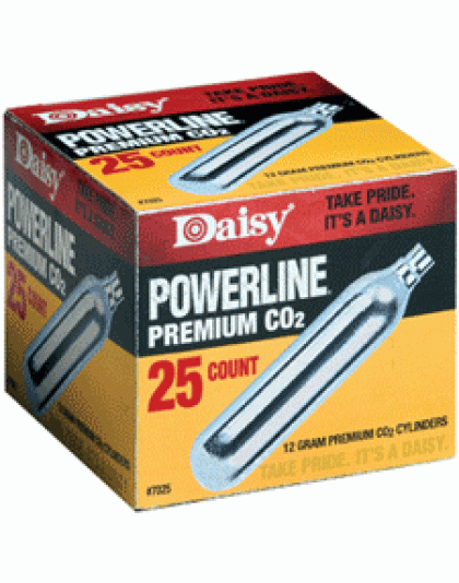 Daisy CO2 Cartridges 12-Grams 25-Pack