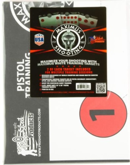 Pro-Shot Products Splatter Shot Target Maximum White Pistol Training 1-Set