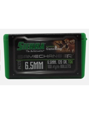 Sierra Bullets 6.5 mm .264 120 Grain Tgk 100 Count