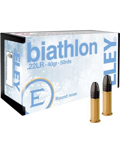 Eley Biathlon Club .22 Long Rifle 40 Grain Round Nose 50 Rounds