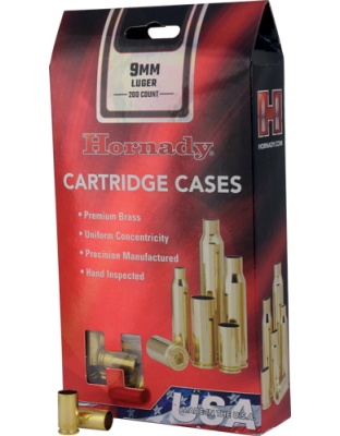 Hornady Unprimed Cases 9 mm Luger 200 Pack 5-Pack/Cs