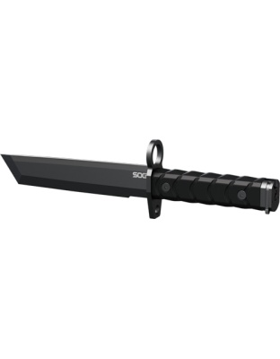 SOG Knife Boyonet 7" Tanto Blade Black/Black with Sheath