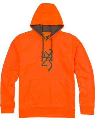 Browning Tech Hoodie Ls Blaze Orange Large