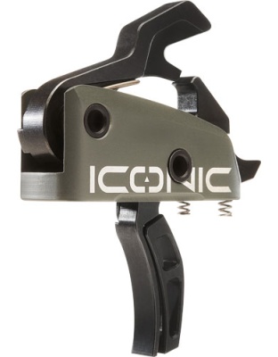 Rise Armament Trigger Iconic Green 2-Stage 1.25/1.75 AR-15 with Pin