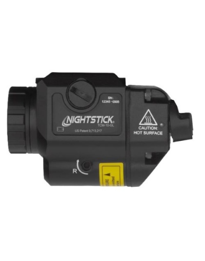 Nightstick Compact Handgun Light with Green Laser for Glock
