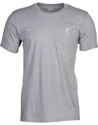 Browning Short-Sleeve T-Shirt Browning Legacy Flag Hthr Gray X-Large