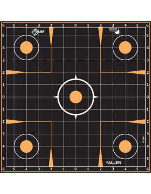 Allen Ez Aim Splash Adhesive Grid Target 5-Pk 12"X12"