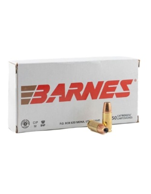 Barnes 9 mm 115 Grain Jacketed Hollow Point 50 Rounds