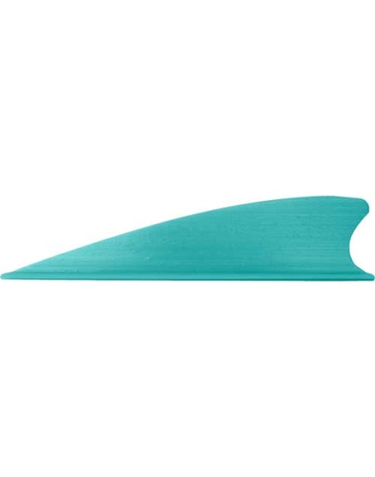 Tactical Vanes Matrix 2.25" Shield Cut Turquoise 36 Pack