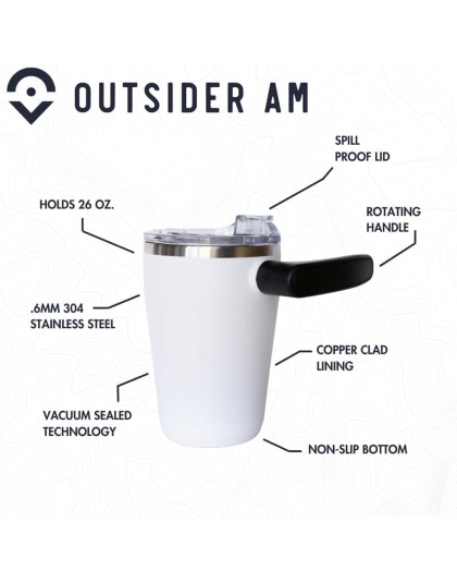 Outsider The AM Travel Mug Crimson