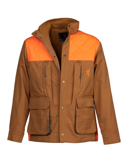 Browning Upland Jacket Tan/Blaze Large