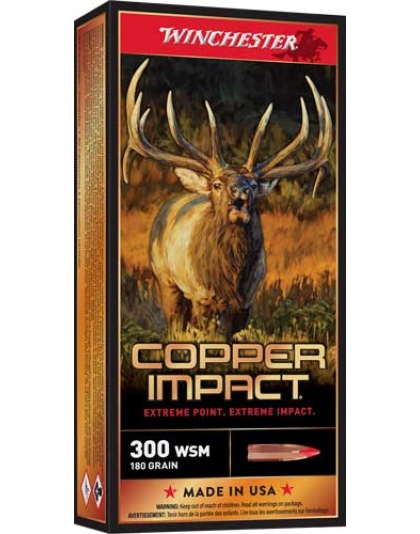 Winchester Ammunition Copper Impact 300 Winchester Short Magnum 180 Grain 20 Rounds