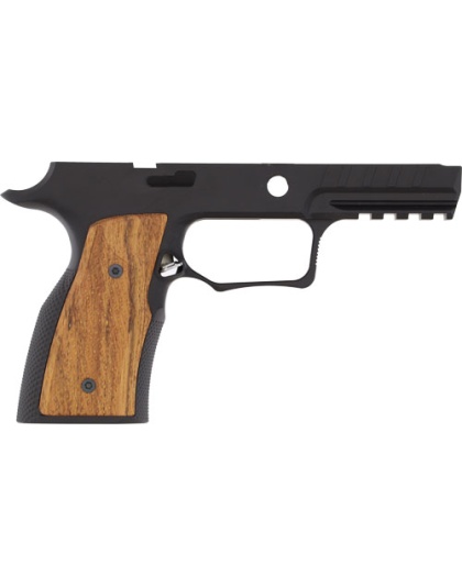 Sharps Bros. P320 Grip Module No Safety Black with Cherry Wood