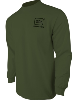 Glock Born in Austria Long Sleeve Shirt Military Green Extra Large