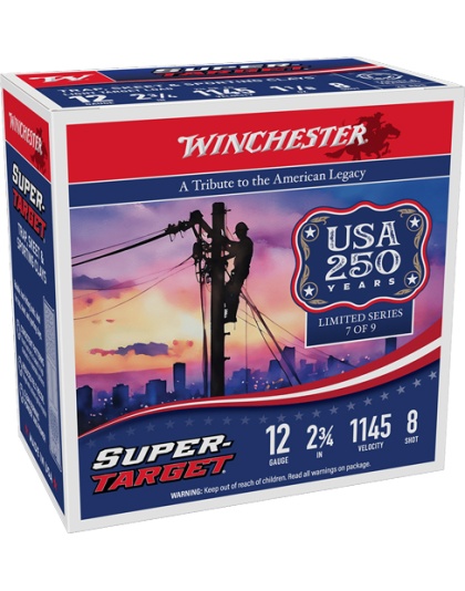 Winchester Ammunition Target 12 Gauge 2.75" 1-1/8 Ounce #8 1145 Feet Per Second 250 Rounds Case