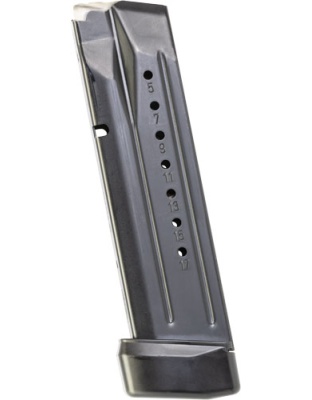 Smith & Wesson Magazine M&P9 M2.0-Piece Competitor 17 Rounds Black Aluminum