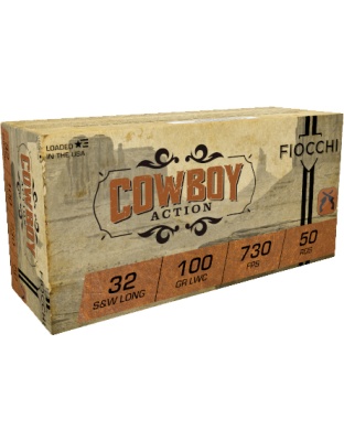 Fiocchi 32 Smith & Wesson Long 100 Grain Lead Wadcutter 50 Rounds