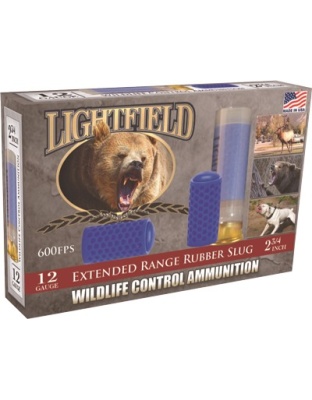 Lightfield 12 Gauge 2.75" X-Range Rubber Slug 5 Rounds 10 Boxes per Case