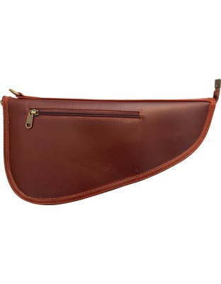 Palmetto Bag Co Pistol Case Large Ox Blood-Brown Buffalo
