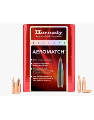 Hornady Bullets 30 Caliber.308 168 Grain Hollow Point Boat Tail 100 Count 15 Boxes per Case