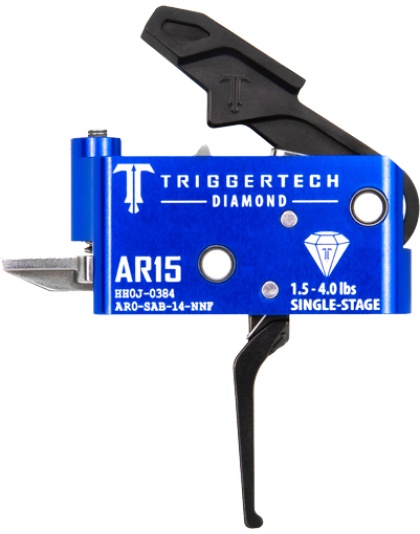 Triggertech AR-15 Single Stage Black Diamond Flat