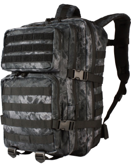 Red Rock Gear Large Assault Pack PRYM1 Blackout Camo with Webbing