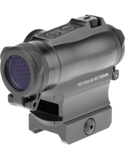 Holosun 515 Enclosed Green Mlt Reticle Shake Awake Rifle 20 mm