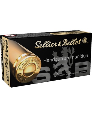 Sellier & Bellot S&b 9 mm Luger 124 Grain Full Metal Jacket 50 Rounds 20 Boxes per Case