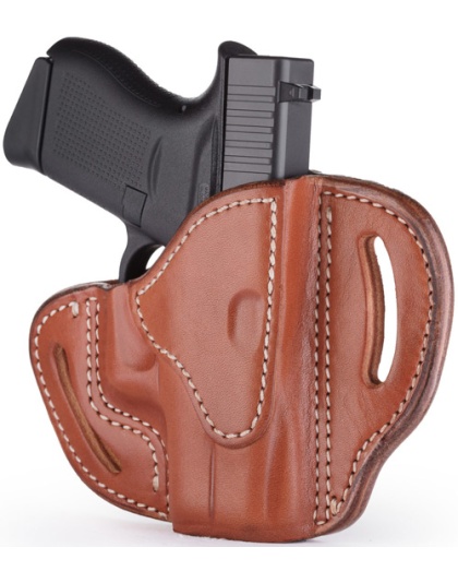 1791 Gunleather Open Top Belt Holster Com Outside-the-Waistband Multi-Fit Right-Hand Sm/Micro Frame Brown — Model BHCCBRR