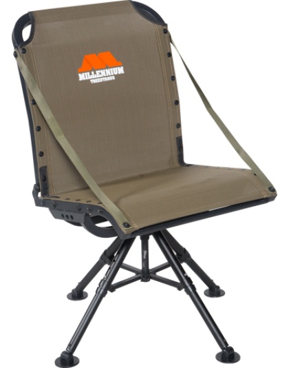 Millennium Treestands Ground Blind Chair Adjustable 4 Leg 360 Swivel