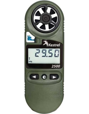 Kestrel Ballistics 2500NV Weather Meter Digital Altimeter Od Green