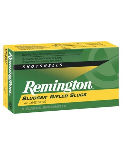 Remington Slugger 12 Gauge 3" 1 Ounce Rifled Slug 5 Rounds 50 Boxes per Case