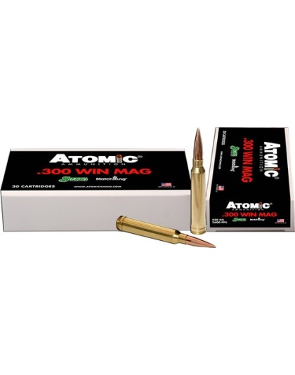 Atomic Ammunition 300 Winchester Magnum 220 Grain Match King Hollow Point Boat Tail 20 Rounds