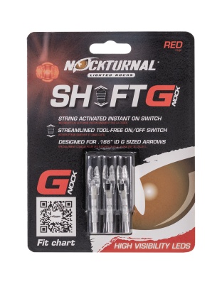 Nockturnal Lighted Nocks Red G 3 pk.
