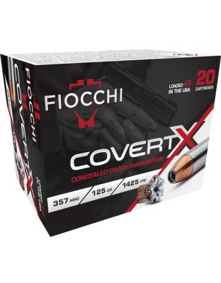 Fiocchi .357 Magnum 125 Grain Jacketed Hollow Point 20 Rounds