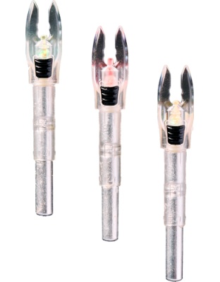 Nockturnal Shift Lighted Nock Universal Red/Green Strobe 3-Pack