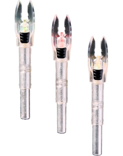 Nockturnal Shift Lighted Nock Universal Red/Green Strobe 3-Pack