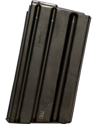 C Products Defense Magazine AR-15 450 Bush Master 7 Rounds Blackened Stainless Steel