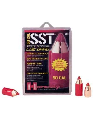 Hornady.50CAL Saboted Bullet 250 Grain. Sst 20 Count 10 Boxes per Case