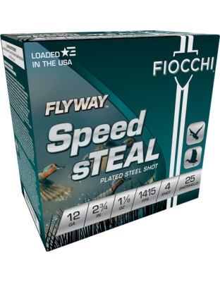 Fiocchi Flyway 12 Gauge 2.75" 1-1/8 Ounce #4 1415 Feet Per Second 25 Rounds