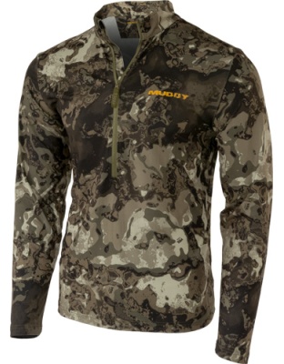 Muddy Apparel Trx Lightweight Quarter Zip Veil Canyon Grey 2X-Large