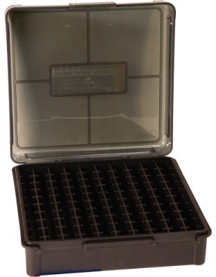 Frankford Arsenal Ammo Bx 380 9 mm 100 Rnd Black/Smk Hinge Top