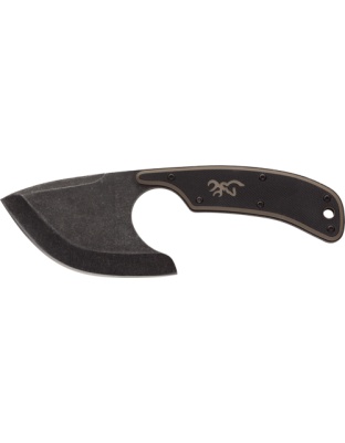 Browning Knife Cutoff Skinner 2.5" Blade Black with Sheath
