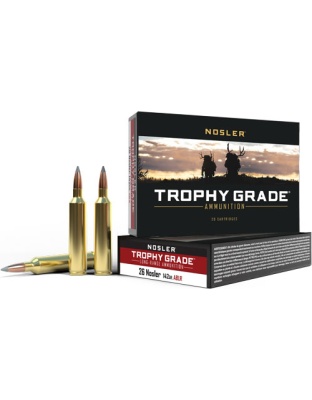 Nosler Bullets Trophy Grade Long Rifle 26 Nosler 142 Grain Ablr 20 Rounds
